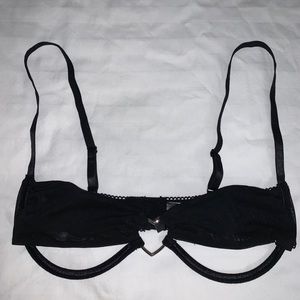 Dreamgirl Sheer Peek-a-Boo Bra